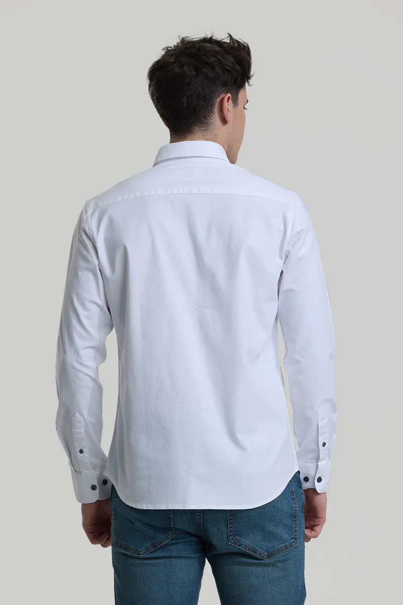 White Slim Fit Shirt – alternate view