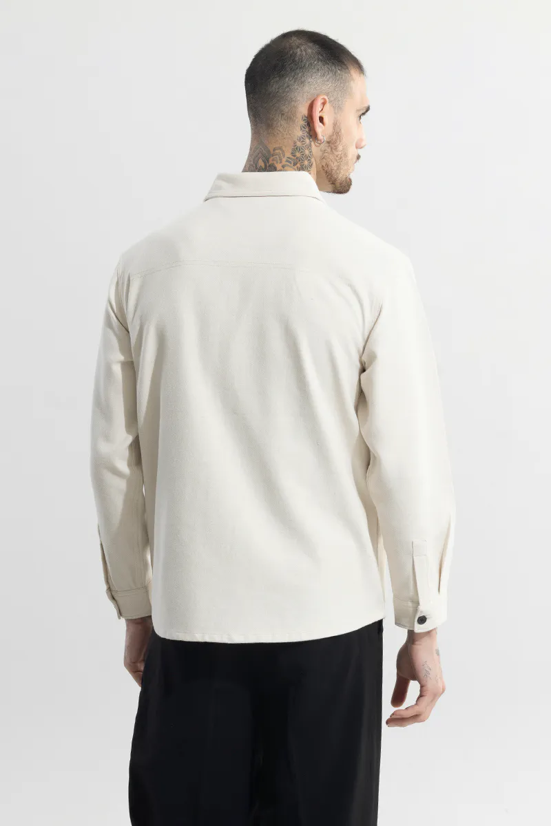 Clyster Off-White Overshirt – alternate view
