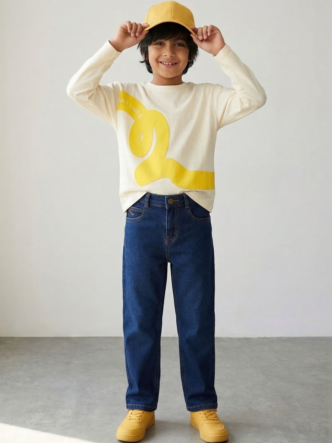 Boys Printed T-Shirt and Jeans Set