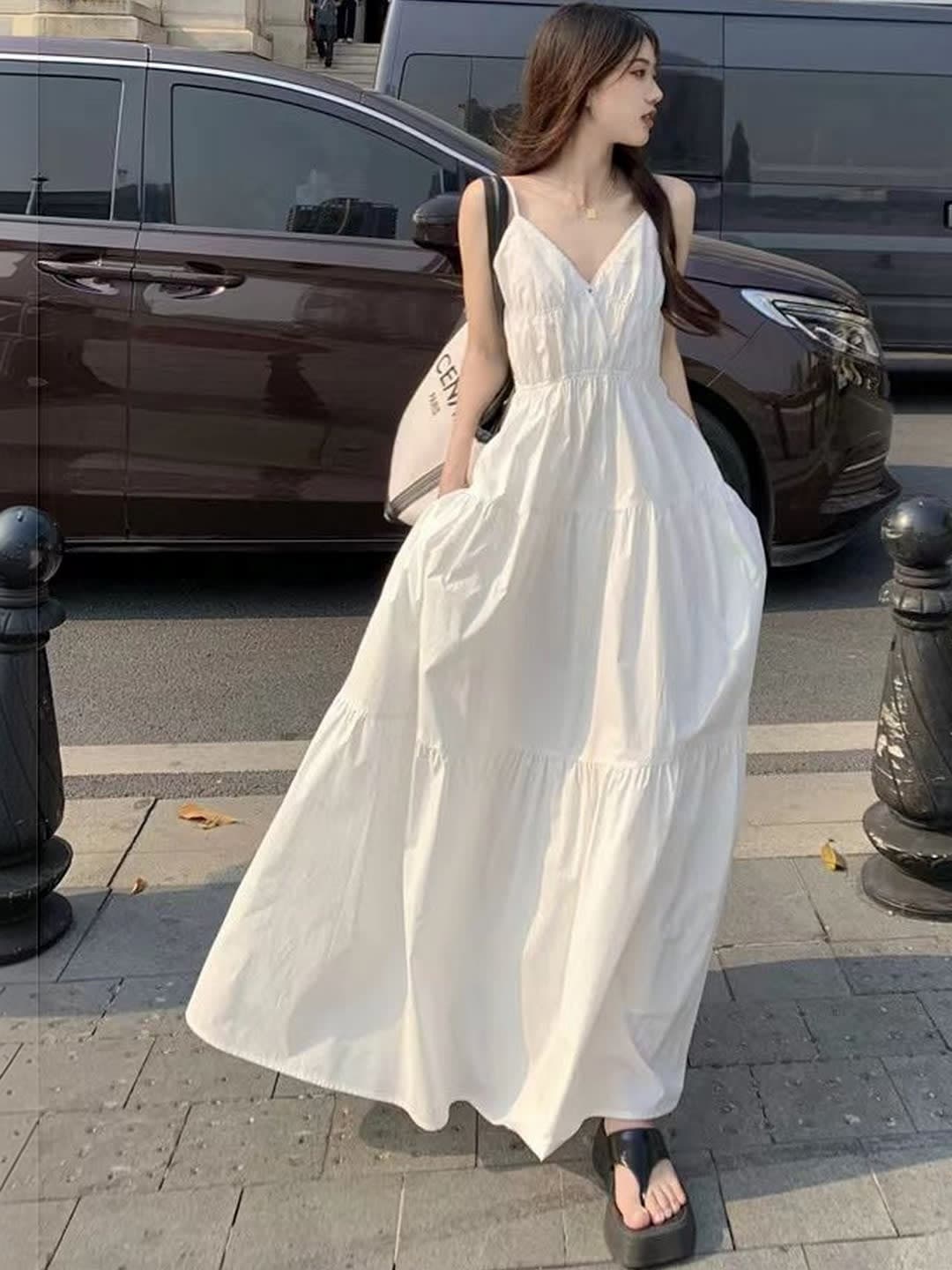 Elegant White Maxi Dress